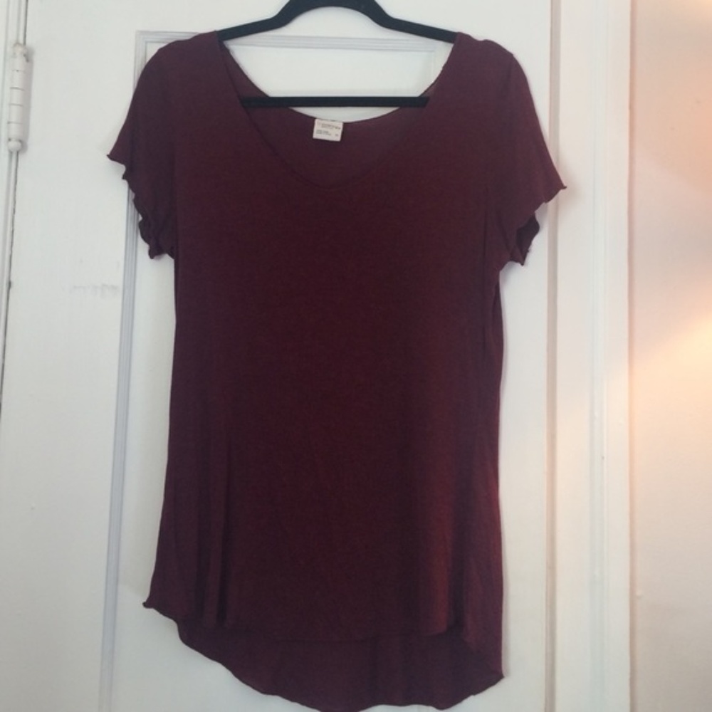 TILLY ESSENTIAL MAROON SHORT SLEEVE TEE